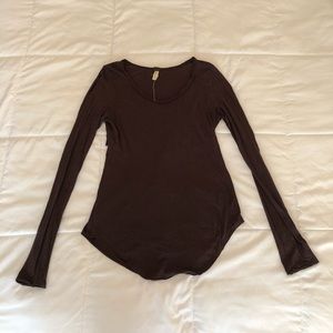 Free People Cutout Back Twist Top